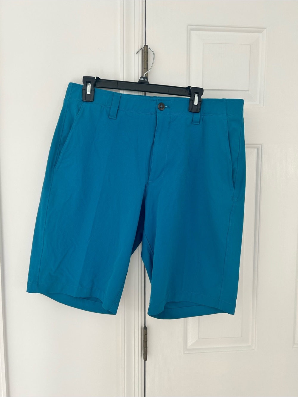 Under Armour Teal Flat-Front Performance Shorts